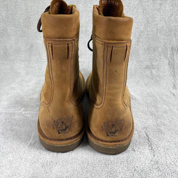 Jim Green AR8 Fudge Mens Boots US 13 Brown Leather Water Resistant Work Boots - Picture 3 of 12